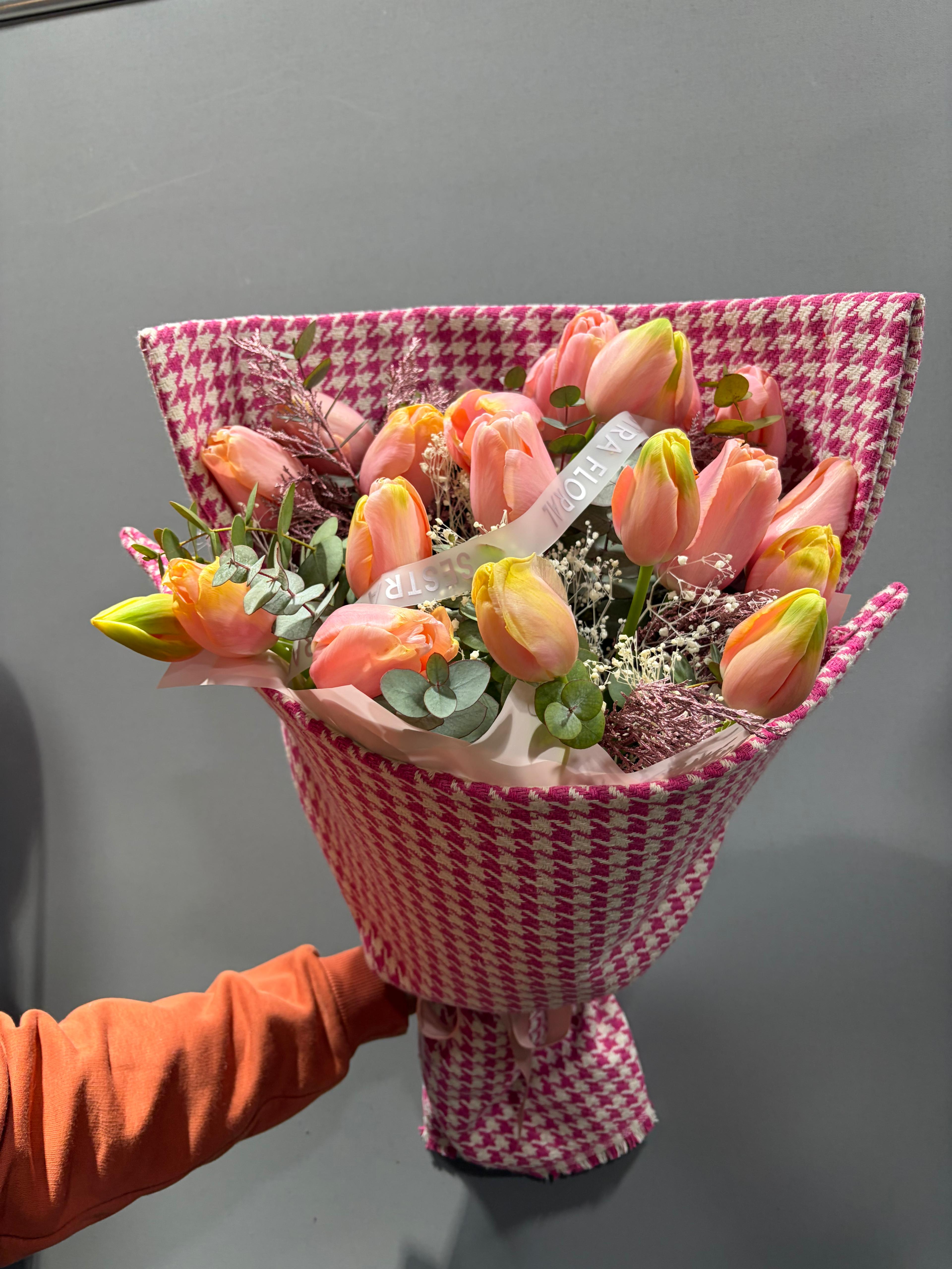 20’li Lale Buketi – Kazayağı Kumaş Özel Tasarım