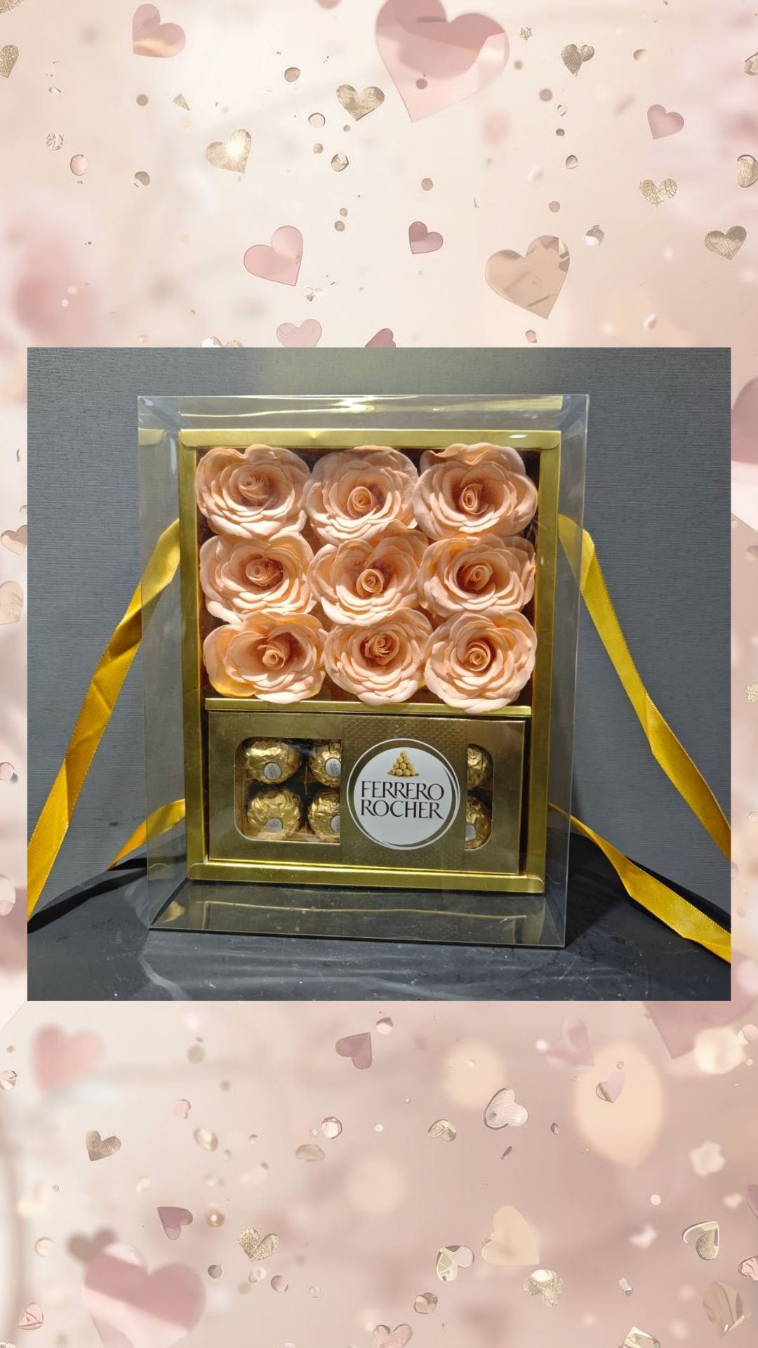 9 kokulu kalıcı gül ve çikolata