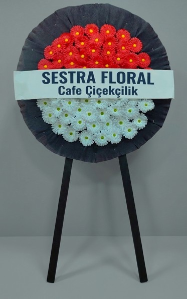  KIRMIZI BEYAZ CENAZE ÇELENGİ