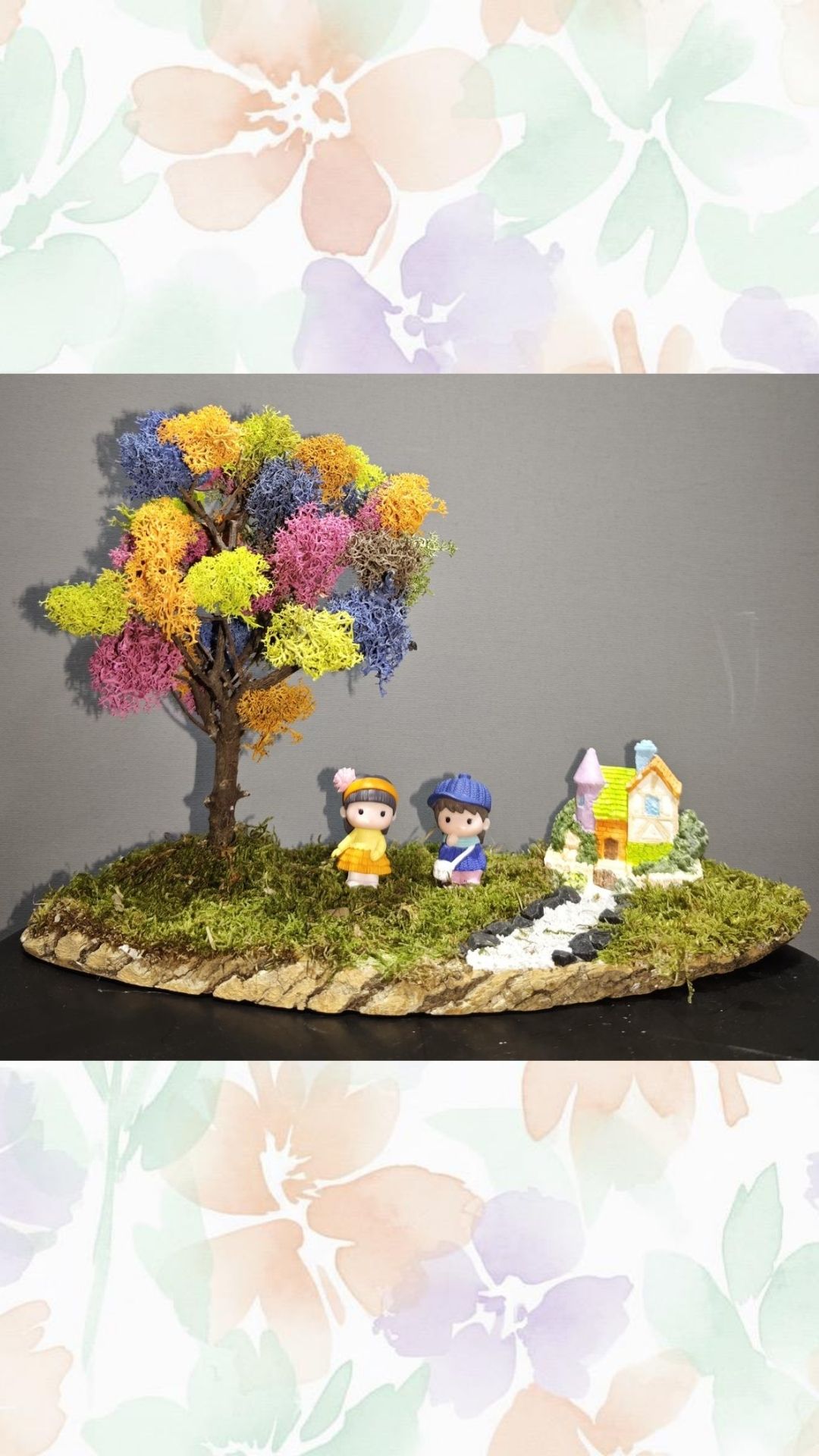 moss ağaç bonsai terraryum ( premium ürün)