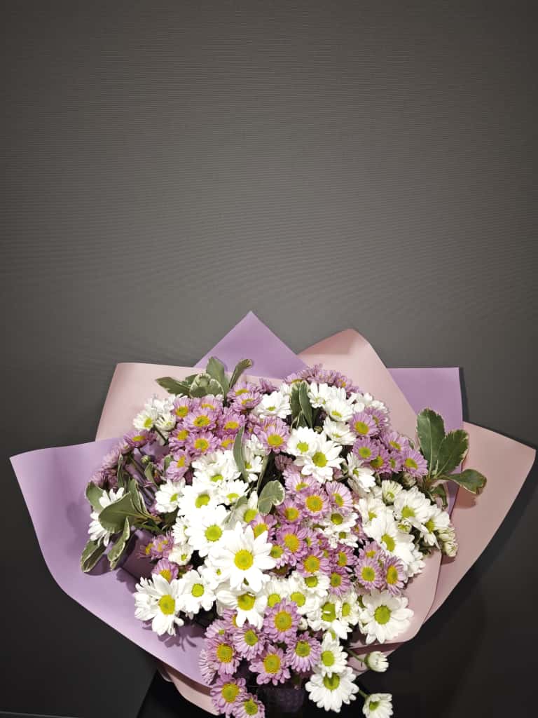 PEMBE BEYAZ XL PAPATYA BUKETİ