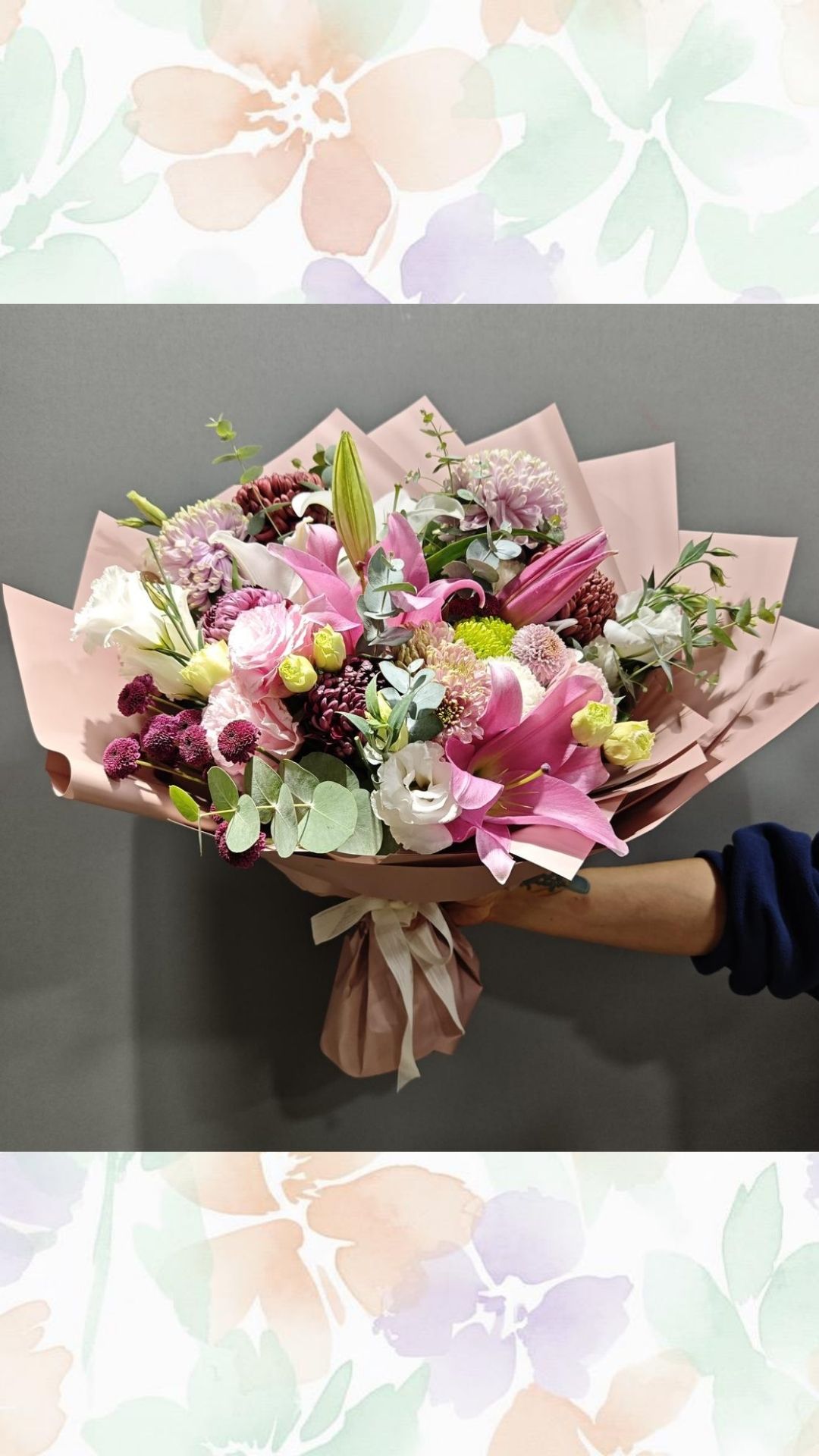 PEMBE KARIŞIK XL BUKET