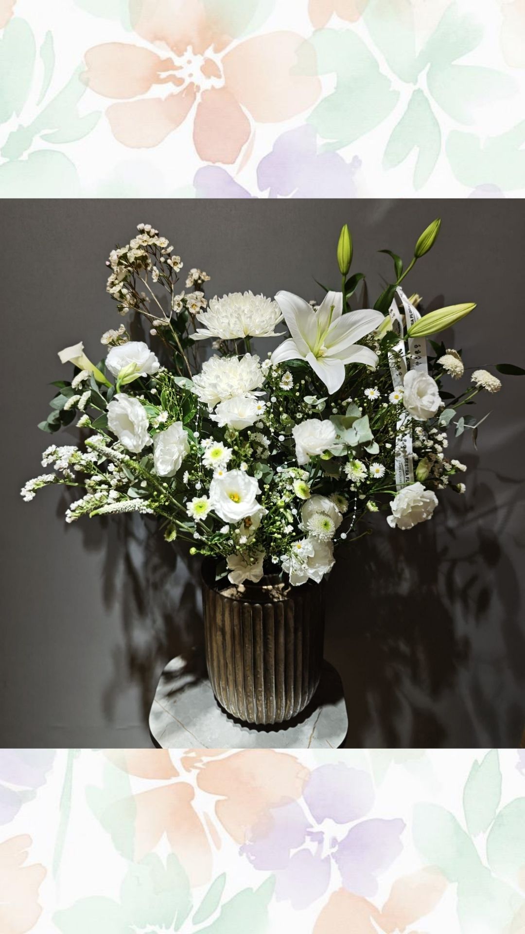 PREMİUM beyaz vazo tasarımı