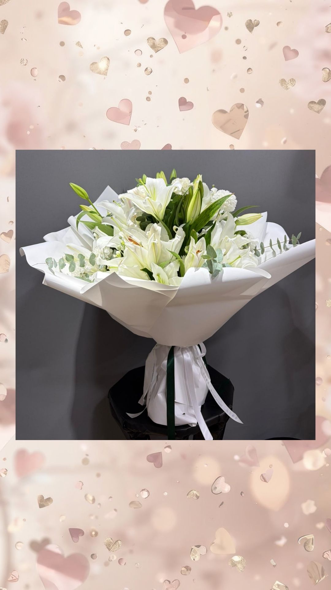 premium lilyum buketi