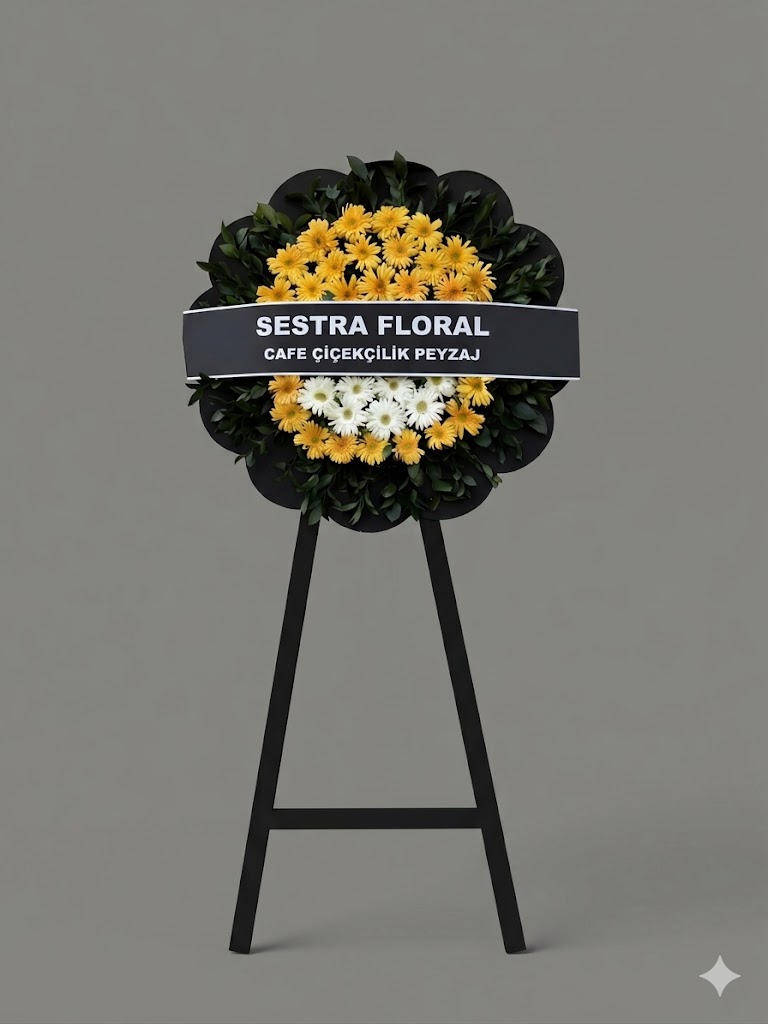 SARI RENKLİ CENAZE ÇELENGİ