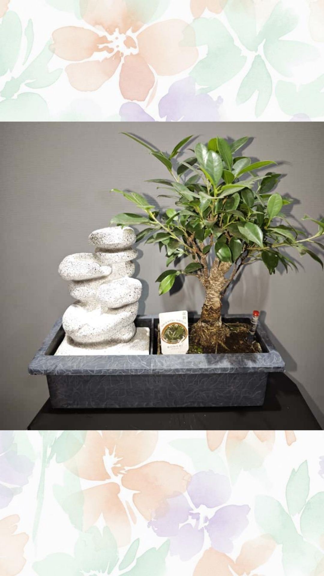 su şelaleli su takipli bonsai( masaüstü)